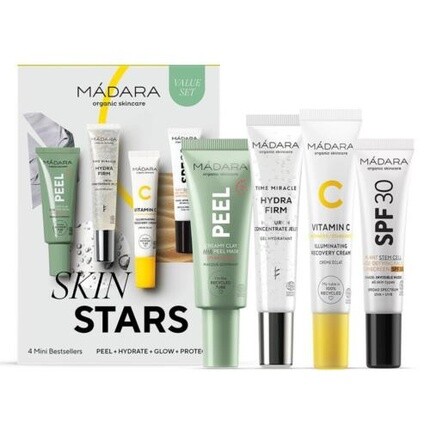 Madara Bio Natural Skin Stars 4 Mini Bestseller Set - Набор для ухода за кожей лица, Mádara
Madara Bio Natural Skin Stars 4 Mini Bestseller Set - Набор для ухода за кожей лица, Mádara