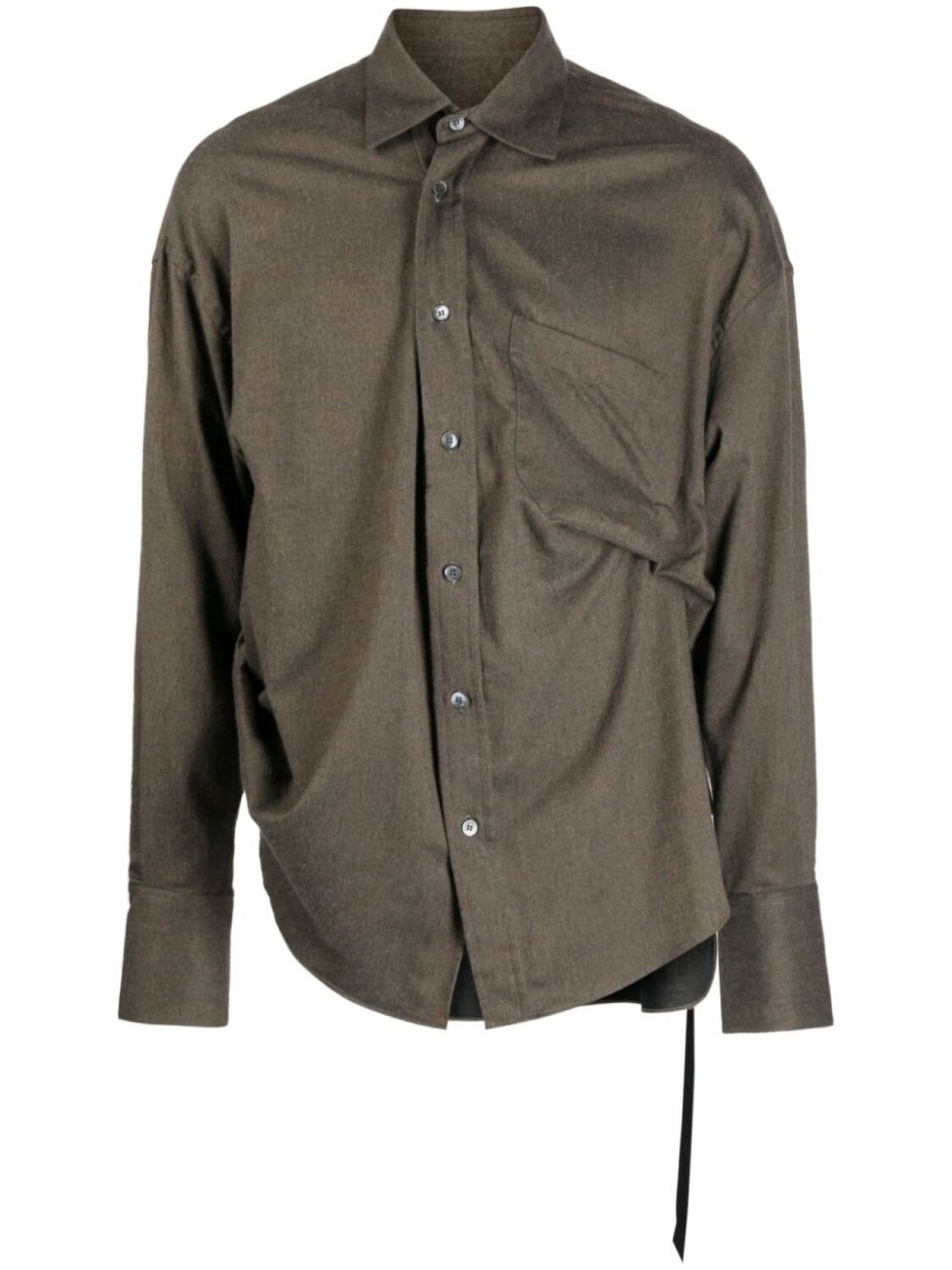 Рубашка с косым воротником Marina yee, зеленый
Рубашка с косым воротником Marina yee, зеленый