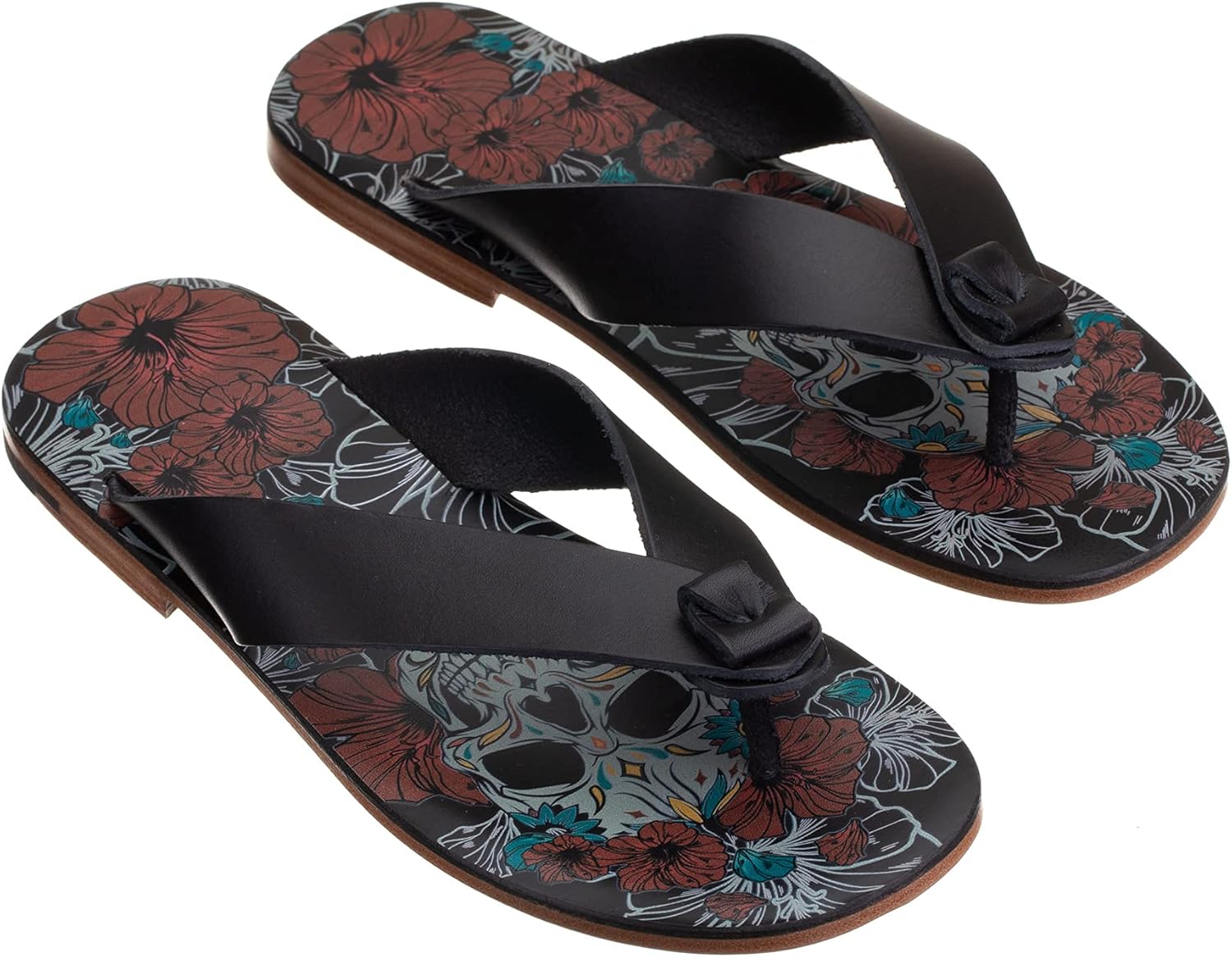 Мужские сандалии Piboo из растительно дубленой кожи, шлепанцы с черепами и цветами Piboo'S, Color Mismatch
Мужские сандалии Piboo из растительно дубленой кожи, шлепанцы с черепами и цветами Piboo'S, Color Mismatch