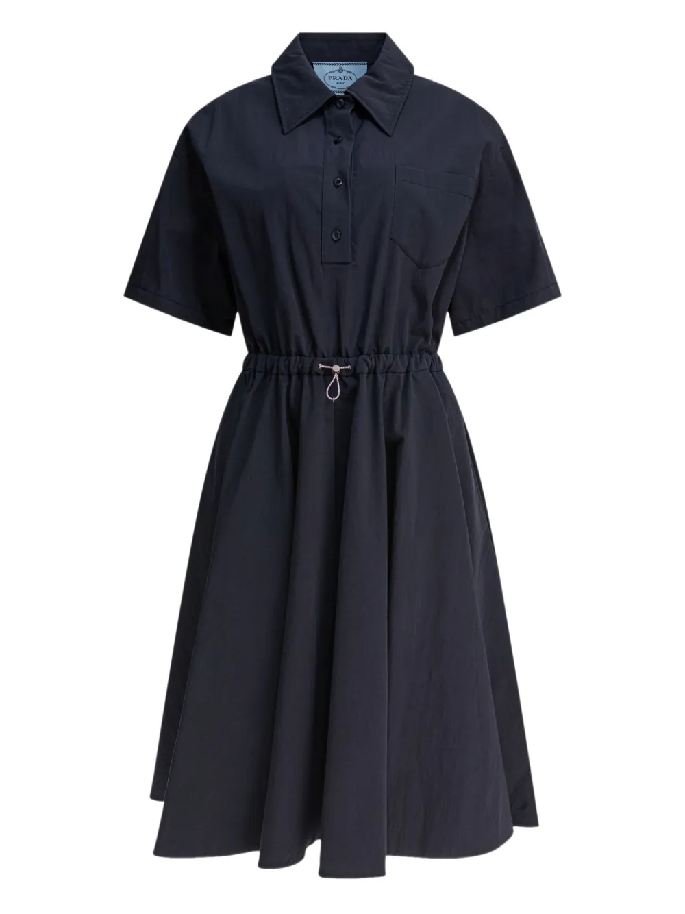 Платье миди с короткими рукавами Prada, синий
Платье миди с короткими рукавами Prada, синий