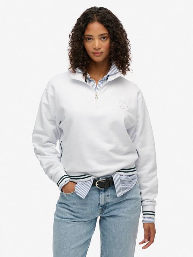 Country Club Embossed полу-застёжка свитер Superdry, White
Country Club Embossed полу-застёжка свитер Superdry, White