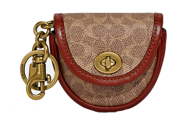 COACH Кожаный кулон с покрытием из телячьей кожи
COACH Кожаный кулон с покрытием из телячьей кожи