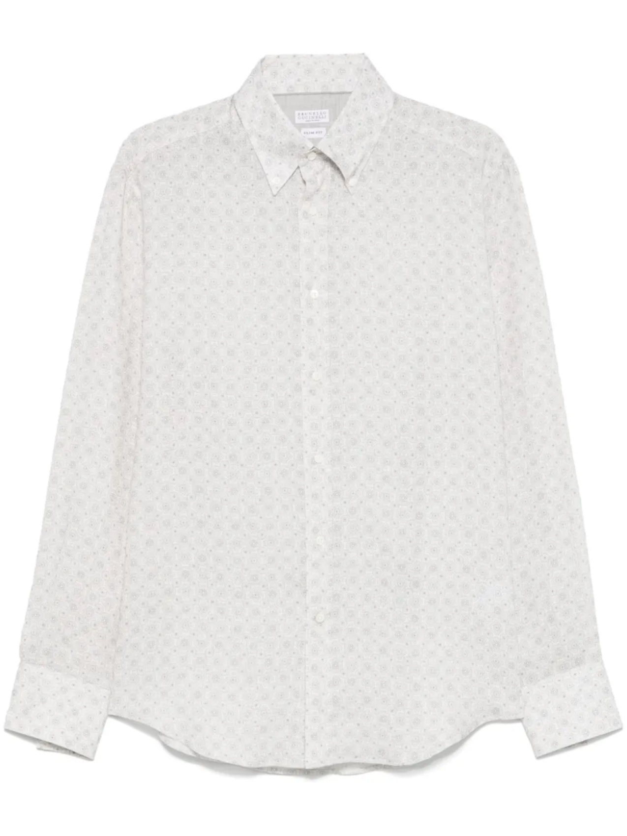 Рубашка Brunello Cucinelli с узором, серый
Рубашка Brunello Cucinelli с узором, серый