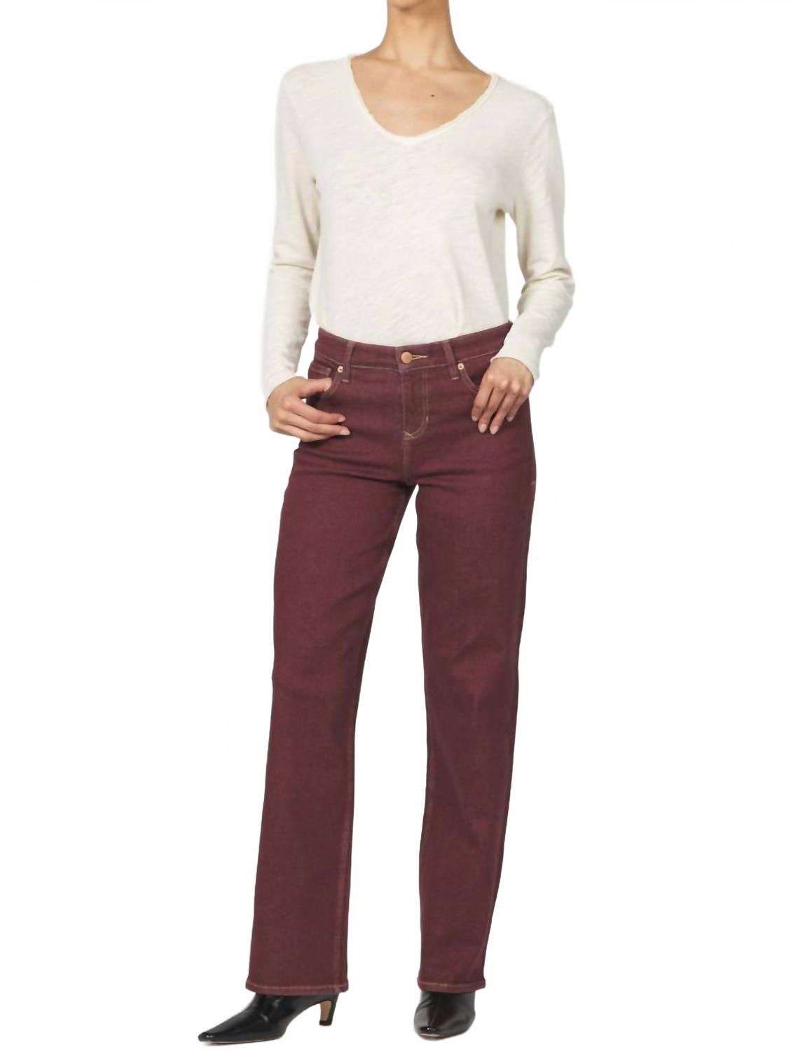 DEAR JOHN DENIM Джинсы Taylor High Rise Clean Hem цвета каберне
DEAR JOHN DENIM Джинсы Taylor High Rise Clean Hem цвета каберне