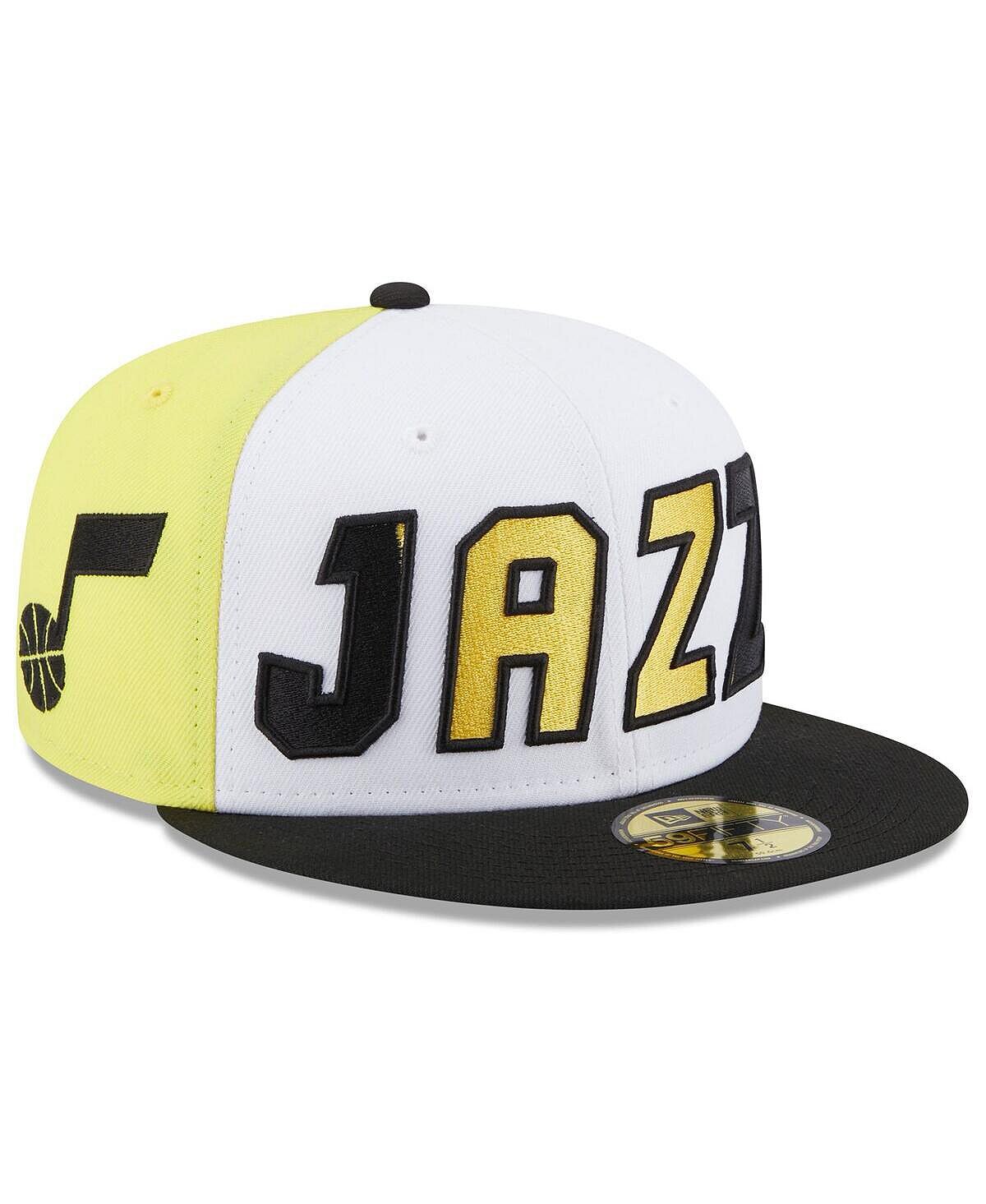 Мужская белая, черная приталенная шляпа Utah Jazz Back Half 59FIFTY New Era 
Мужская белая, черная приталенная шляпа Utah Jazz Back Half 59FIFTY New Era