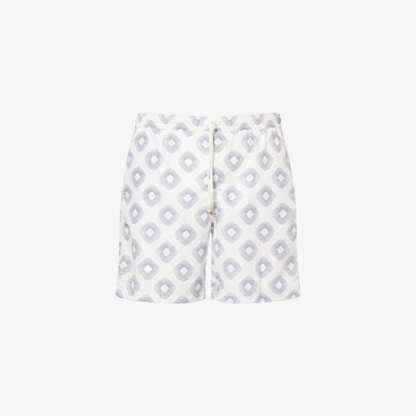 Шорты для плавания Eleventy All-Over с геометрическим принтом, синий
Шорты для плавания Eleventy All-Over с геометрическим принтом, синий