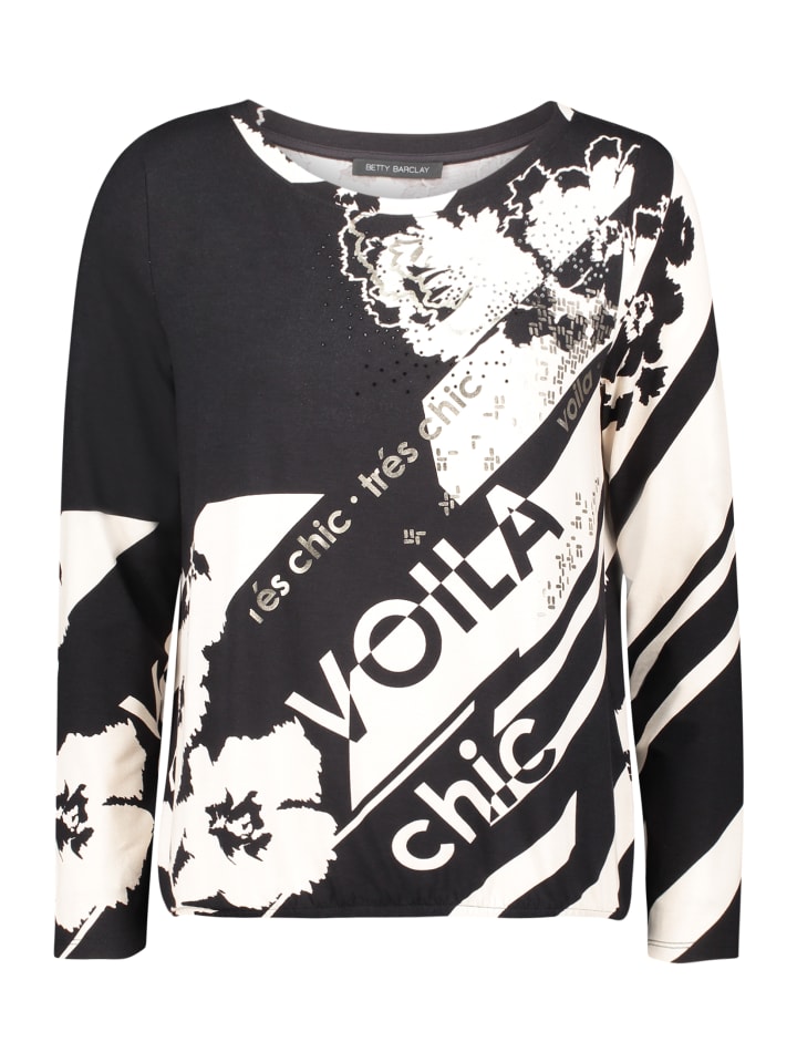 Betty Barclay Повседневная футболка с эластичным поясом, черно-белая, Черный, Betty Barclay Повседневная футболка с эластичным поясом, черно-белая
Betty Barclay Повседневная футболка с эластичным поясом, черно-белая, Черный, Betty Barclay Повседневная футболка с эластичным поясом, черно-белая