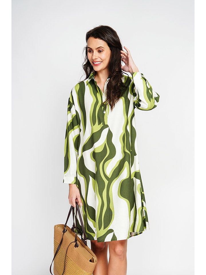 Платье до колена ASSUILI, белый/зеленый
Платье до колена ASSUILI, белый/зеленый