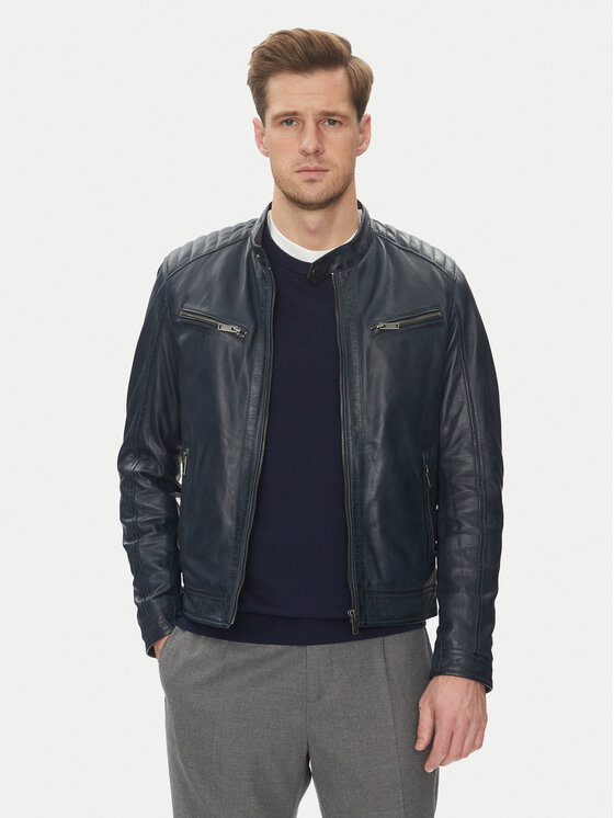 Кожаная куртка обычного кроя Alon Serge Pariente, синий
Кожаная куртка обычного кроя Alon Serge Pariente, синий