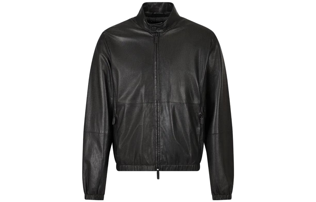 EMPORIO ARMANI Кожаная куртка мужская черная, Black
EMPORIO ARMANI Кожаная куртка мужская черная, Black