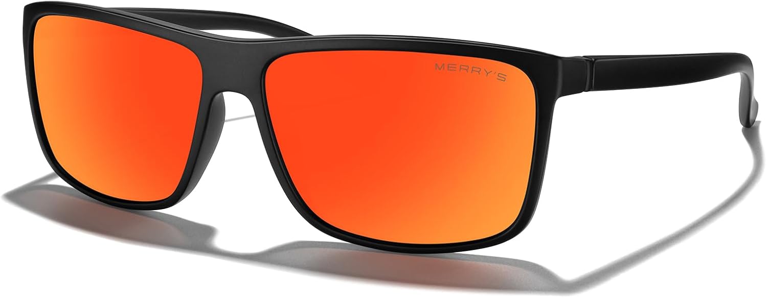 Прямоугольные поляризованные спортивные солнцезащитные очки MERRY'S для мужчин и женщин, для езды на велосипеде, вождения, рыбалки, с защитой UV400, модель S8225, Matte Black Frame/Black Metal/Red Mirror Lens
Прямоугольные поляризованные спортивные солнцезащитные очки MERRY'S для мужчин и женщин, для езды на велосипеде, вождения, рыбалки, с защитой UV400, модель S8225, Matte Black Frame/Black Metal/Red Mirror Lens