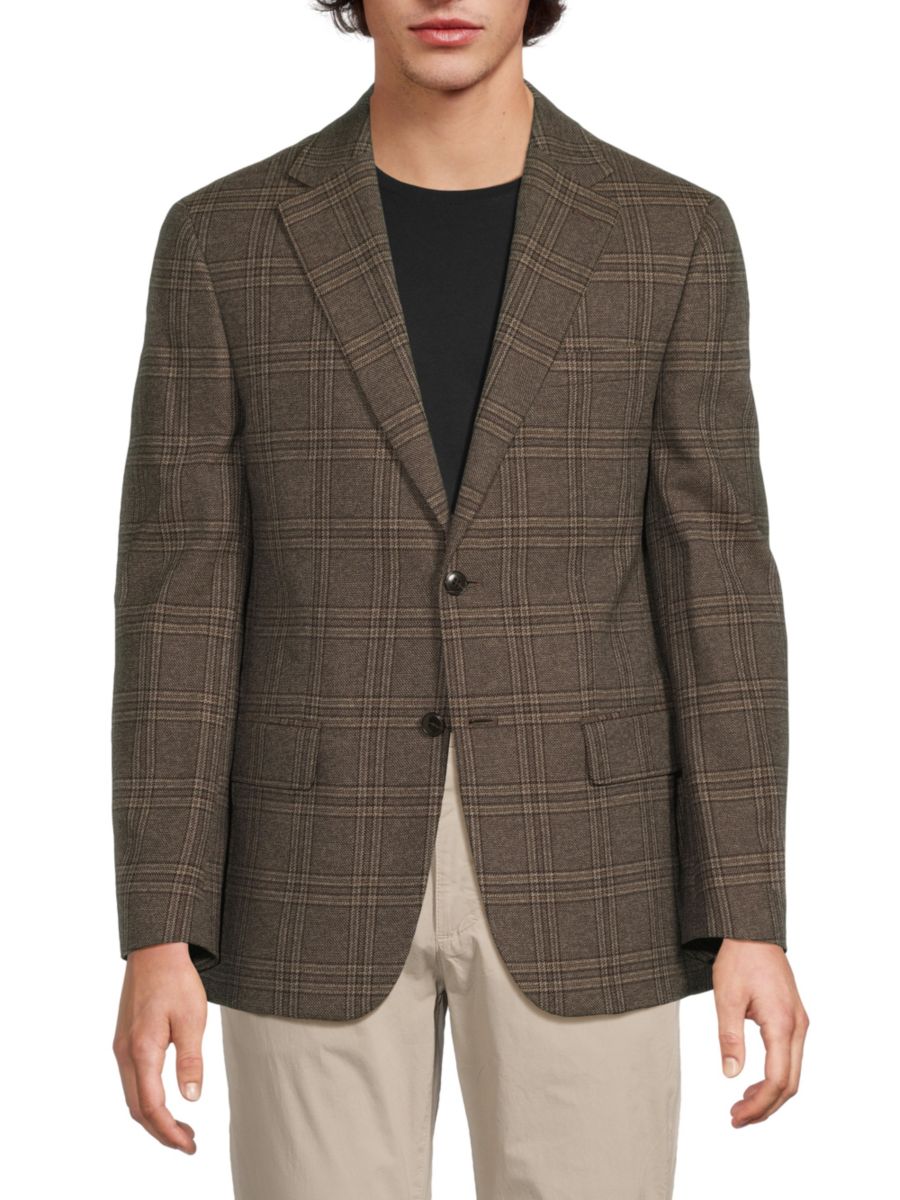 Спортивное пальто классического кроя из шерстяной смеси в клетку Michael Kors, цвет Brown Tan, Коричневый, Спортивное пальто классического кроя из шерстяной смеси в клетку Michael Kors, цвет Brown Tan
Спортивное пальто классического кроя из шерстяной смеси в клетку Michael Kors, цвет Brown Tan, Коричневый, Спортивное пальто классического кроя из шерстяной смеси в клетку Michael Kors, цвет Brown Tan