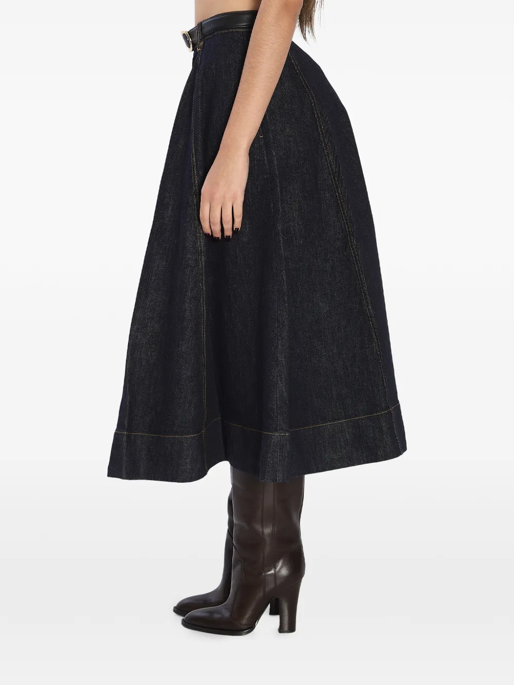 Расклешенная юбка миди с поясом Self-Portrait, синий
Расклешенная юбка миди с поясом Self-Portrait, синий