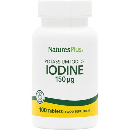 NaturesPlus Йодид калия 150 мкг Йодные таблетки для метаболизма Когнитивные функции Энергия кожи Вегетарианские без глютена 100 таблеток Nature's Plus
NaturesPlus Йодид калия 150 мкг Йодные таблетки для метаболизма Когнитивные функции Энергия кожи Вегетарианские без глютена 100 таблеток Nature's Plus
