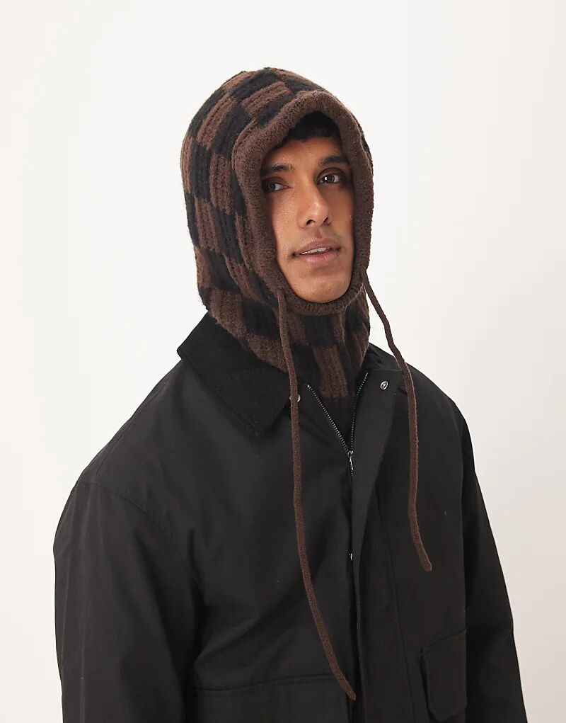 Вязаный капюшон с клетчатым узором ASOS DESIGN коричневого цвета
Вязаный капюшон с клетчатым узором ASOS DESIGN коричневого цвета