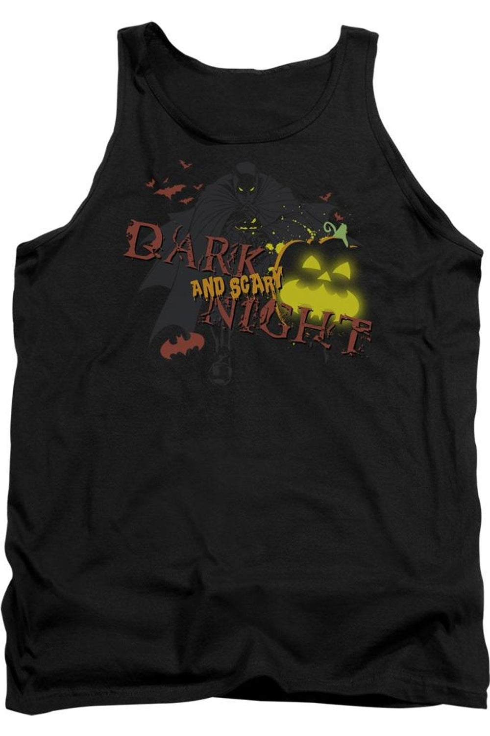 Бэтмен Темная и страшная ночь взрослая майка Gildan, черный 
Бэтмен Темная и страшная ночь взрослая майка Gildan, черный