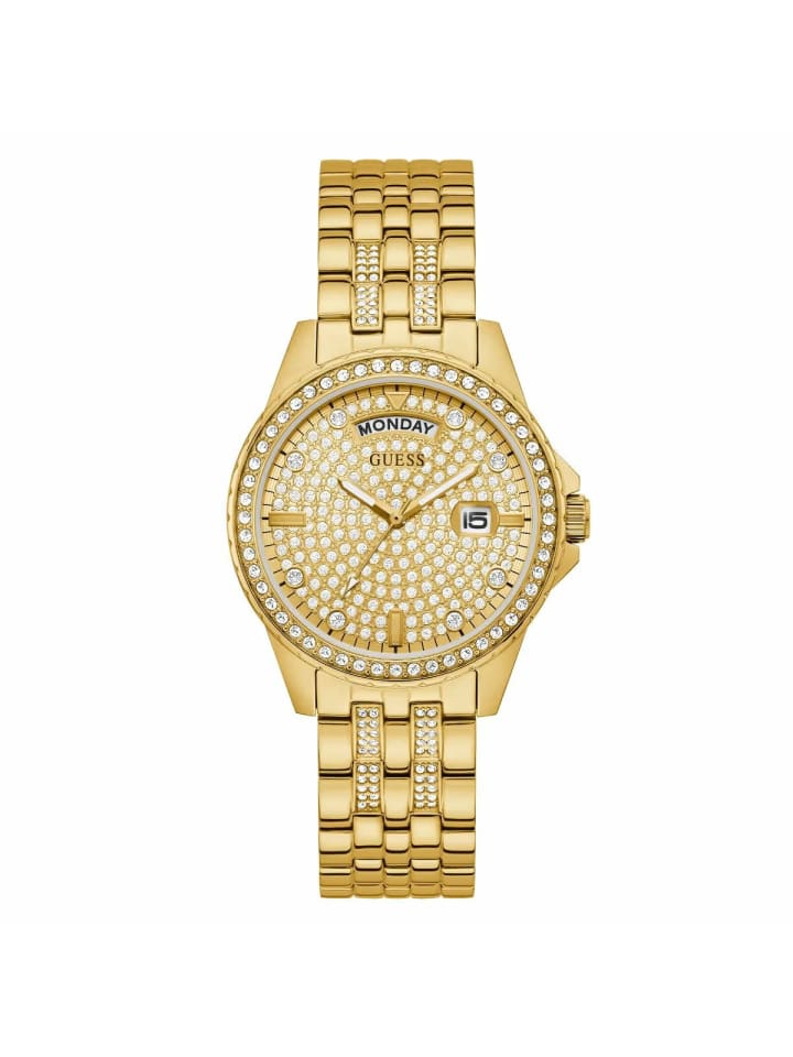 Guess Аналоговые женские часы в золоте
Guess Аналоговые женские часы в золоте