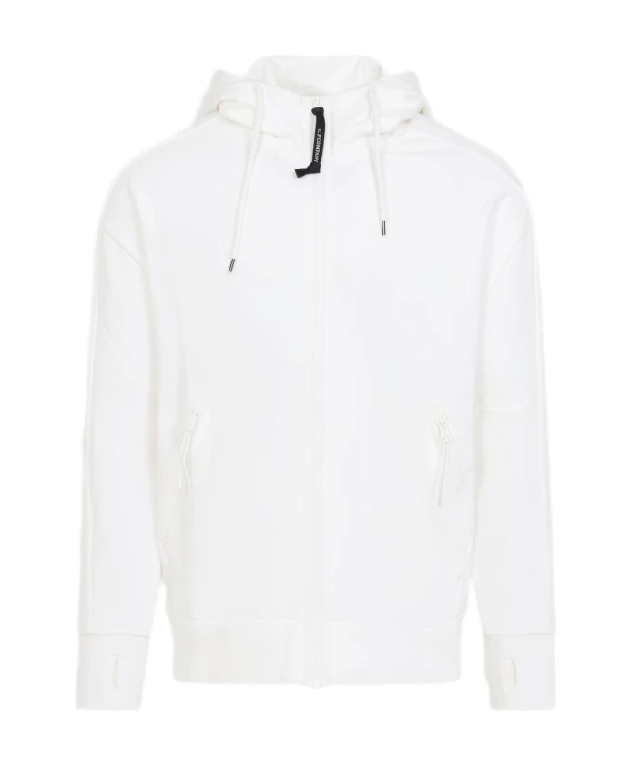 Белая толстовка с капюшоном и застежкой-молнией C.P. Company, белый
Белая толстовка с капюшоном и застежкой-молнией C.P. Company, белый