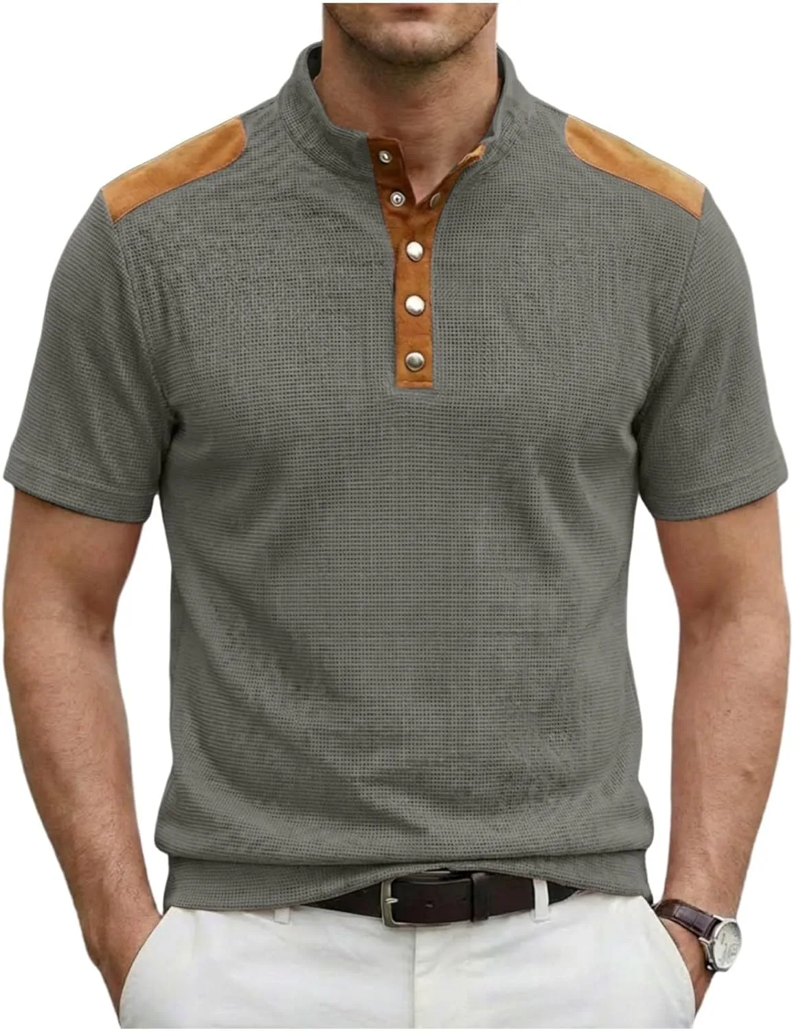 Мужская поло Casual с коротким рукавом, цветной блок, свободная футболка
Мужская поло Casual с коротким рукавом, цветной блок, свободная футболка