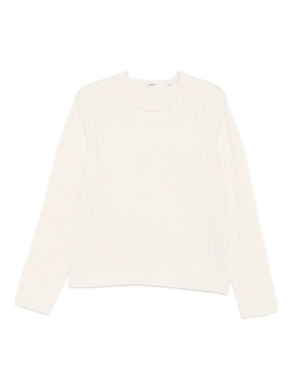 Вязаный свитер в рубчик Aspesi, белый
Вязаный свитер в рубчик Aspesi, белый