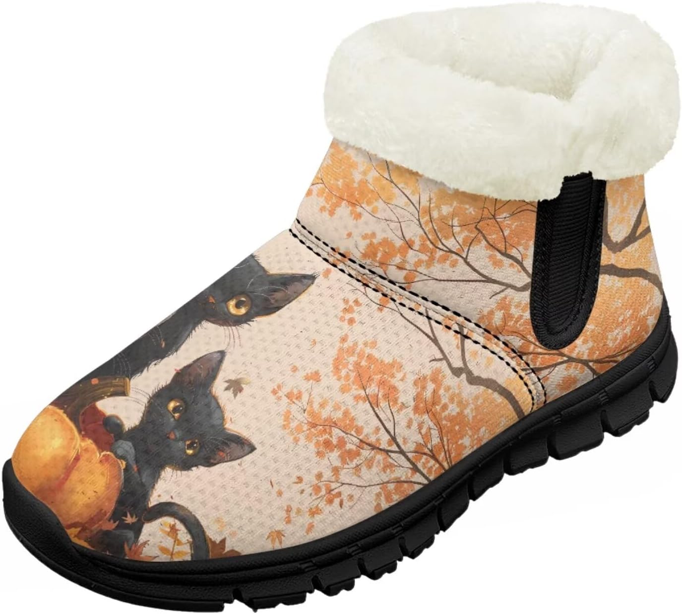 Детские зимние ботинки для девочек с меховой подкладкой, с короткой подошвой, противоскользящие, легкие уличные теплые ботинки для малышей Pointodoor, Thanksgiving Pumpkin Cat Leaf
Детские зимние ботинки для девочек с меховой подкладкой, с короткой подошвой, противоскользящие, легкие уличные теплые ботинки для малышей Pointodoor, Thanksgiving Pumpkin Cat Leaf