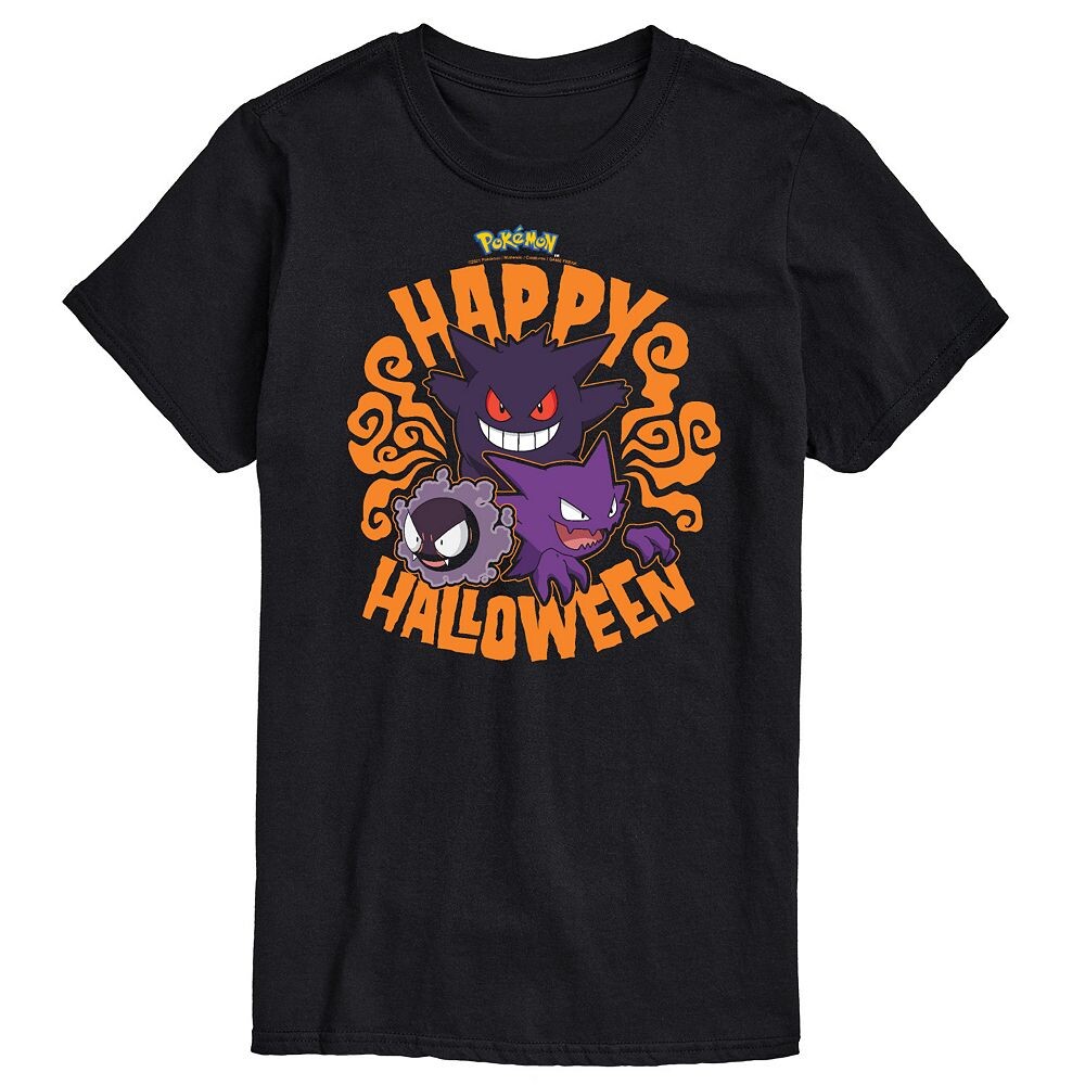 Мужская футболка с рисунком Pokemon Halloween Spirit Licensed Character, черный 
Мужская футболка с рисунком Pokemon Halloween Spirit Licensed Character, черный