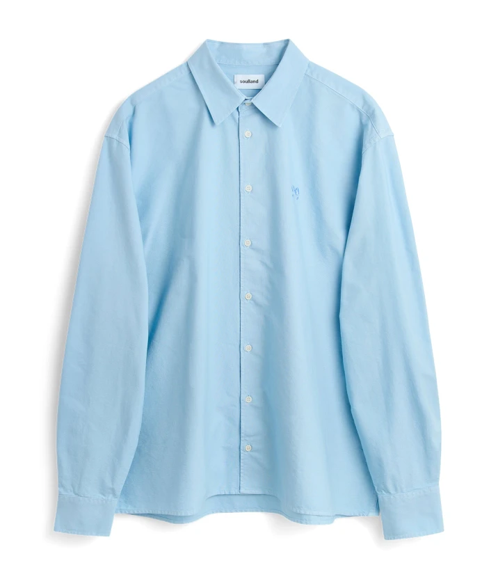 Белая рубашка-оксфорд на пуговицах Soulland, синий
Белая рубашка-оксфорд на пуговицах Soulland, синий