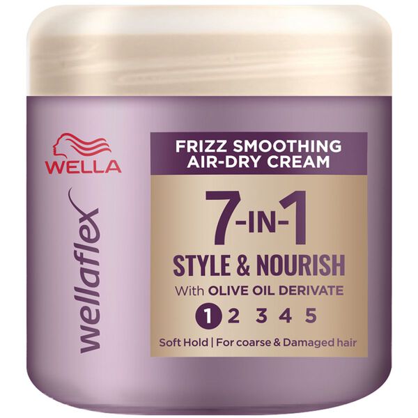 Разглаживающий крем для вьющихся волос, 150 мл Wella Flex frizz smoothing air-dry
Разглаживающий крем для вьющихся волос, 150 мл Wella Flex frizz smoothing air-dry