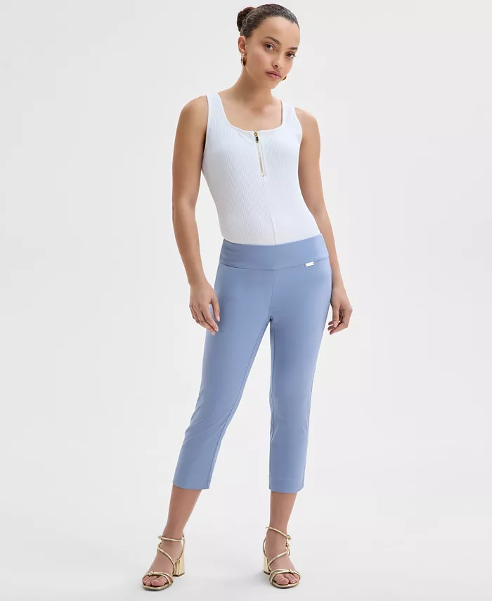 Укороченные брюки-капри с эффектом контроля живота на резинке I.N.C. International Concepts, синий
Укороченные брюки-капри с эффектом контроля живота на резинке I.N.C. International Concepts, синий