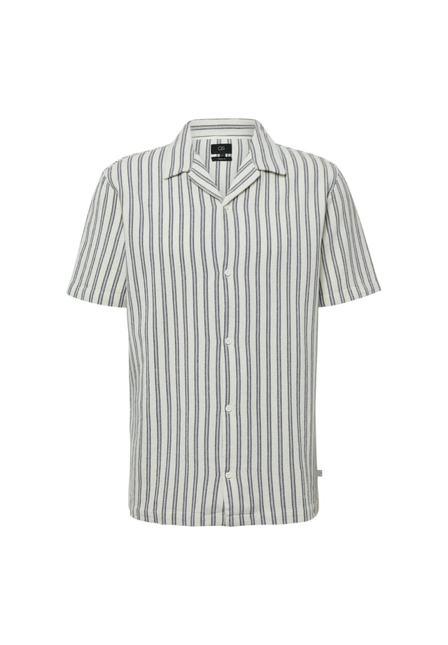 Повседневная рубашка обычного кроя с коротким рукавом и воротником-лацканами Qs, белый
Повседневная рубашка обычного кроя с коротким рукавом и воротником-лацканами Qs, белый