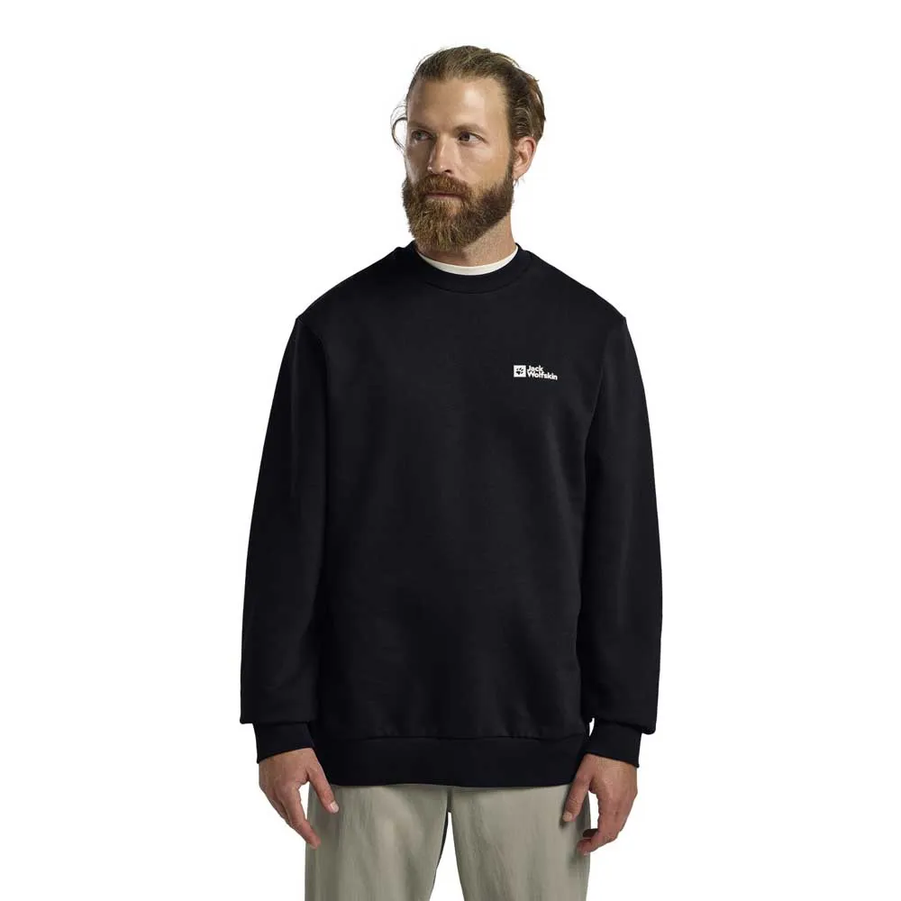 Толстовка Jack Wolfskin Essential Crewneck, синий 
Толстовка Jack Wolfskin Essential Crewneck, синий