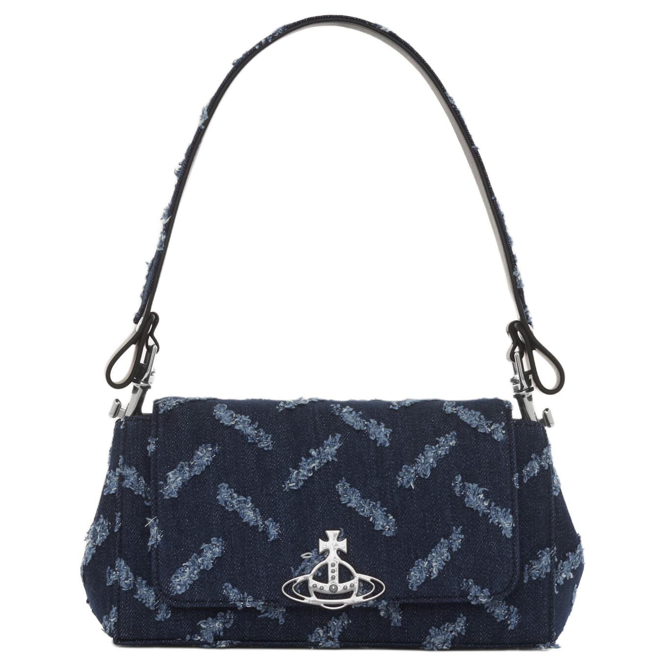Vivienne Westwood Хлопковая индиго сумка через плечо среднего размера
Vivienne Westwood Хлопковая индиго сумка через плечо среднего размера