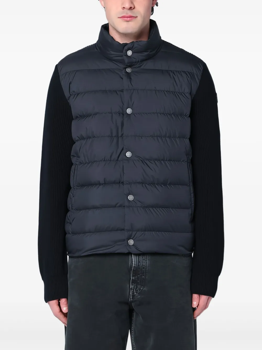 Пуховик со вставками MONCLER, синий
Пуховик со вставками MONCLER, синий