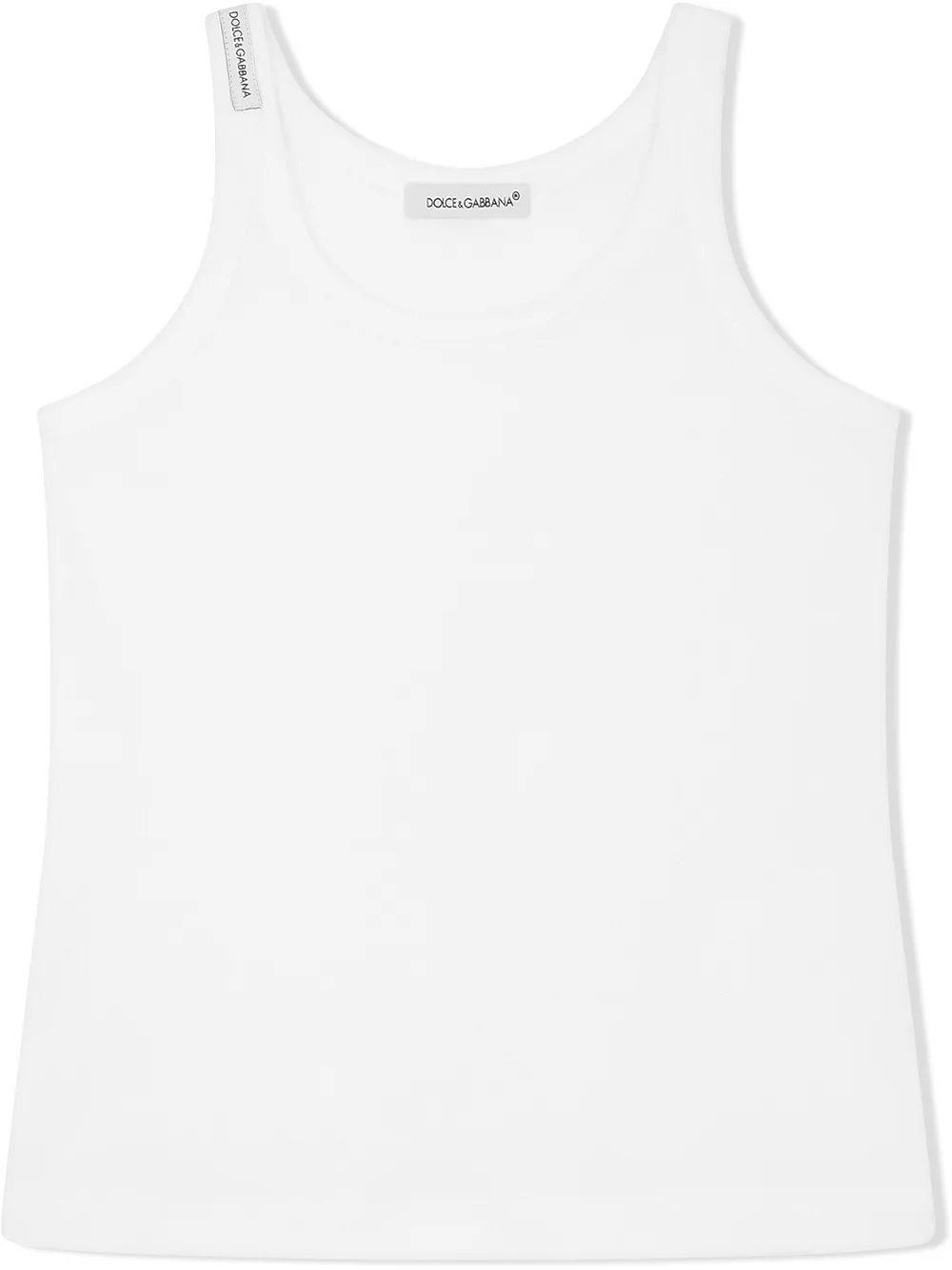Топ с нашивкой-логотипом Dolce & Gabbana Kids, белый
Топ с нашивкой-логотипом Dolce & Gabbana Kids, белый