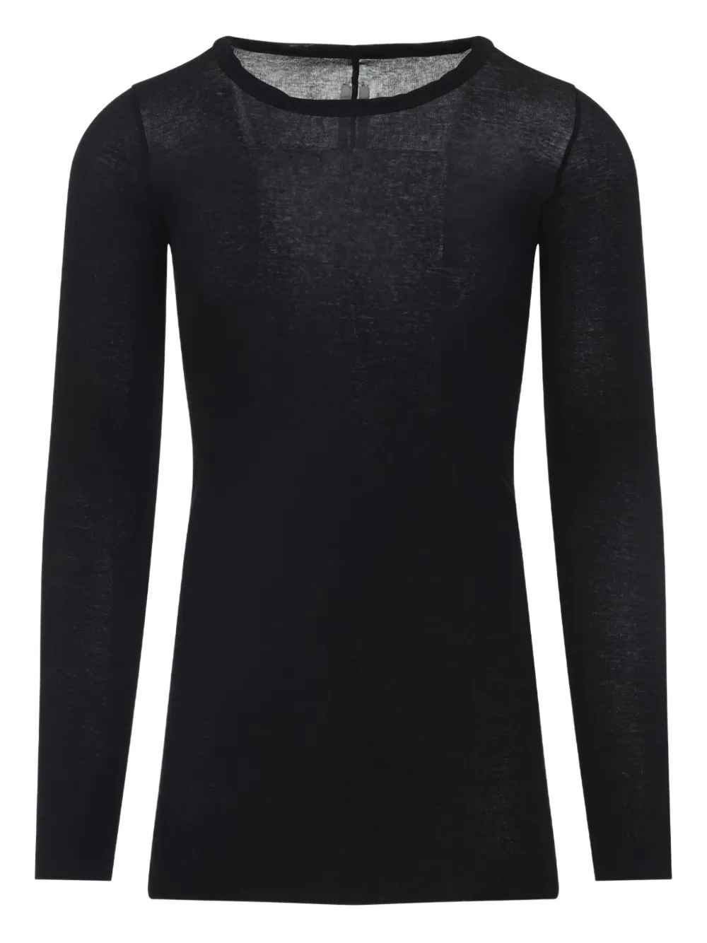 Футболка Forever Rib LS из хлопка Rick Owens, черный 
Футболка Forever Rib LS из хлопка Rick Owens, черный