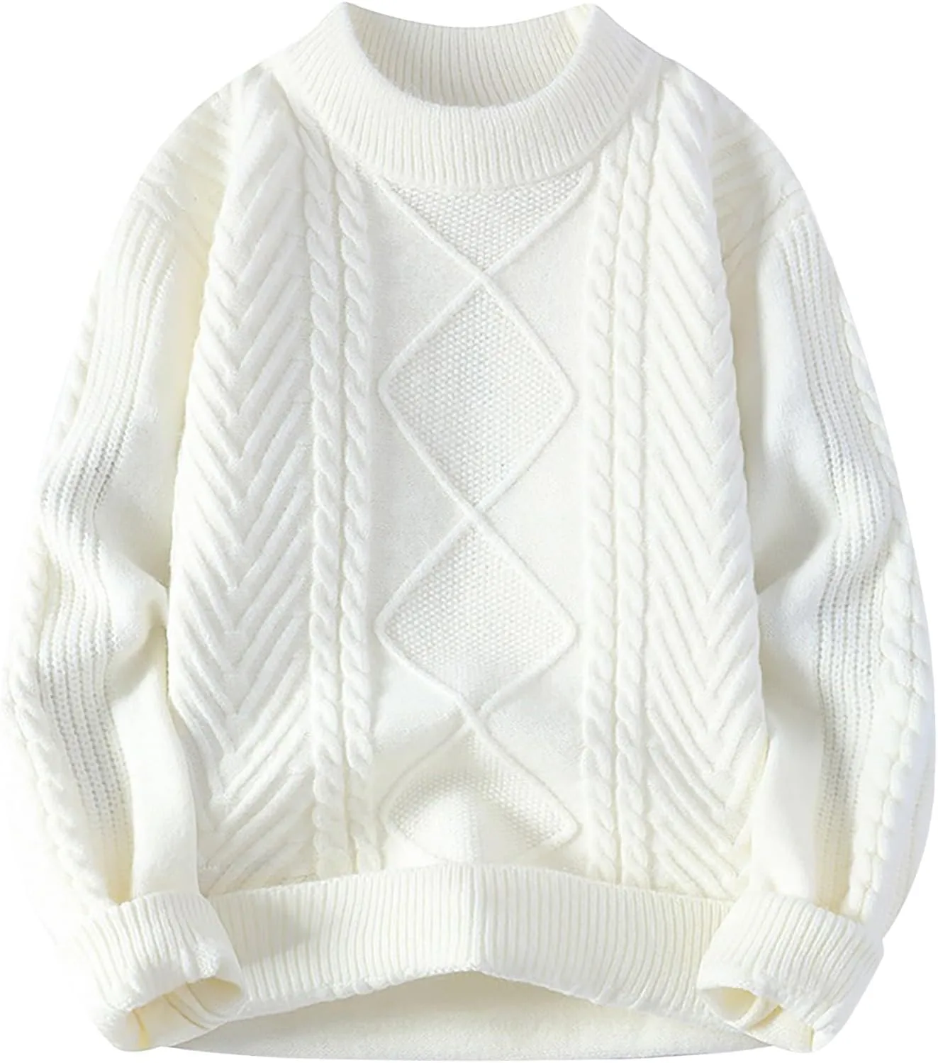 Мужской свитер-пуловер с длинным рукавом и круглым вырезом, мягкий и теплый, оверсайз WWPPAION
Мужской свитер-пуловер с длинным рукавом и круглым вырезом, мягкий и теплый, оверсайз WWPPAION