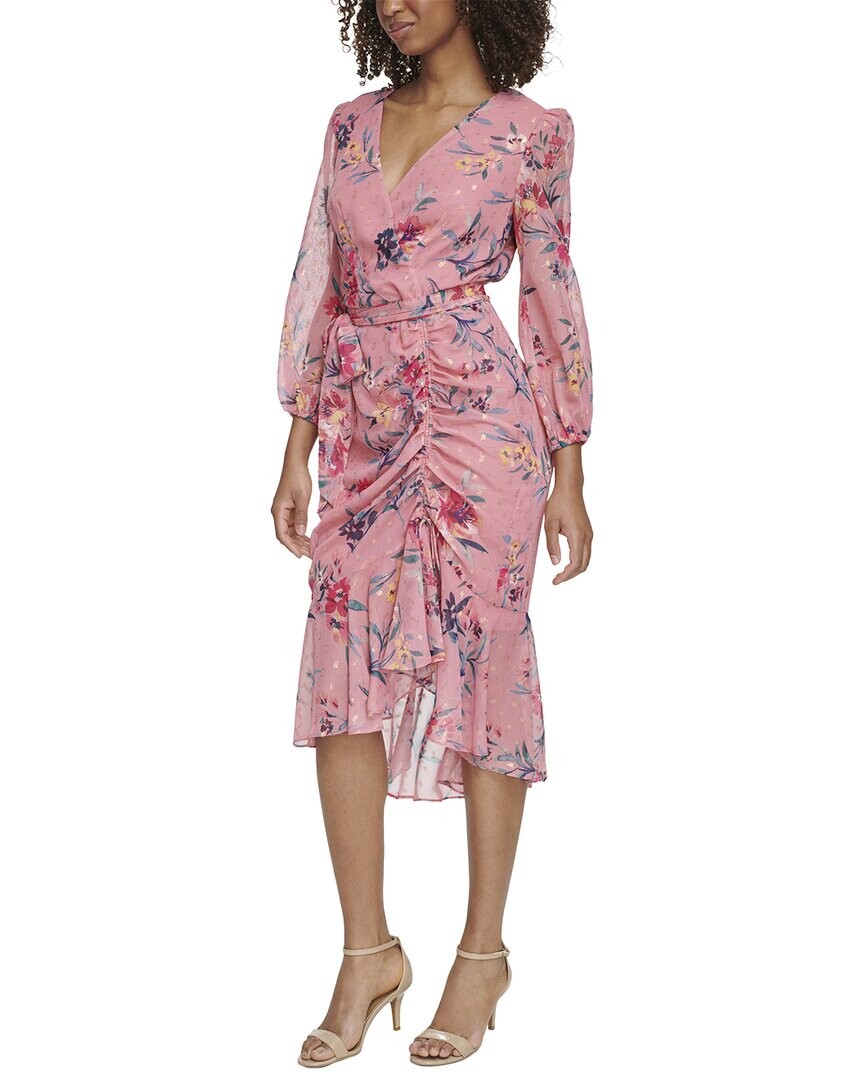 Шифоновое платье миди с металлизированным зажимом Eliza J, розовый
Шифоновое платье миди с металлизированным зажимом Eliza J, розовый