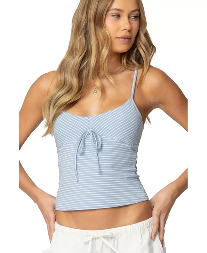 Женский полосатый топ с круглым вырезом Tova Edikted, синий
Женский полосатый топ с круглым вырезом Tova Edikted, синий