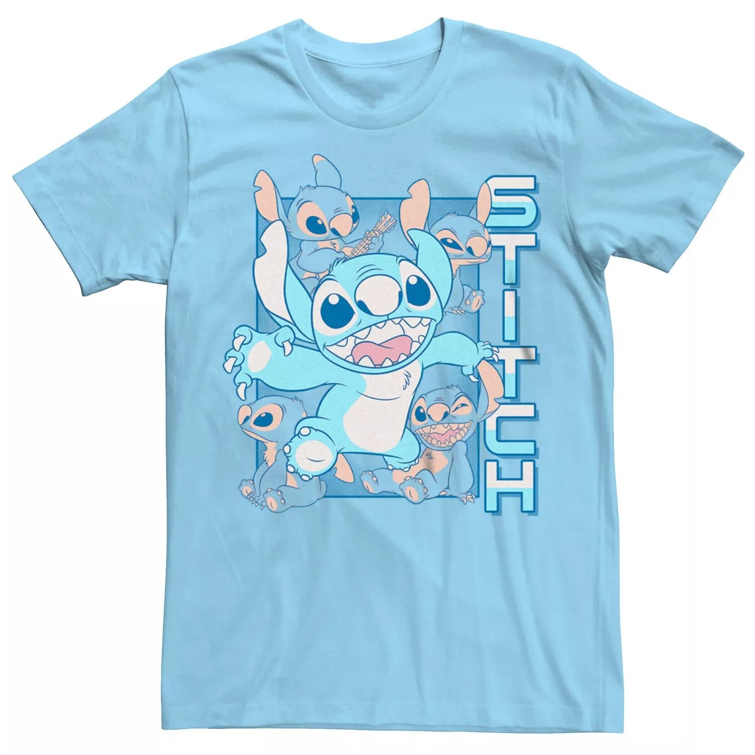 Мужская футболка Disney's Lilo & Stitch Stitch's Many Moods and Faces Licensed Character
Мужская футболка Disney's Lilo & Stitch Stitch's Many Moods and Faces Licensed Character