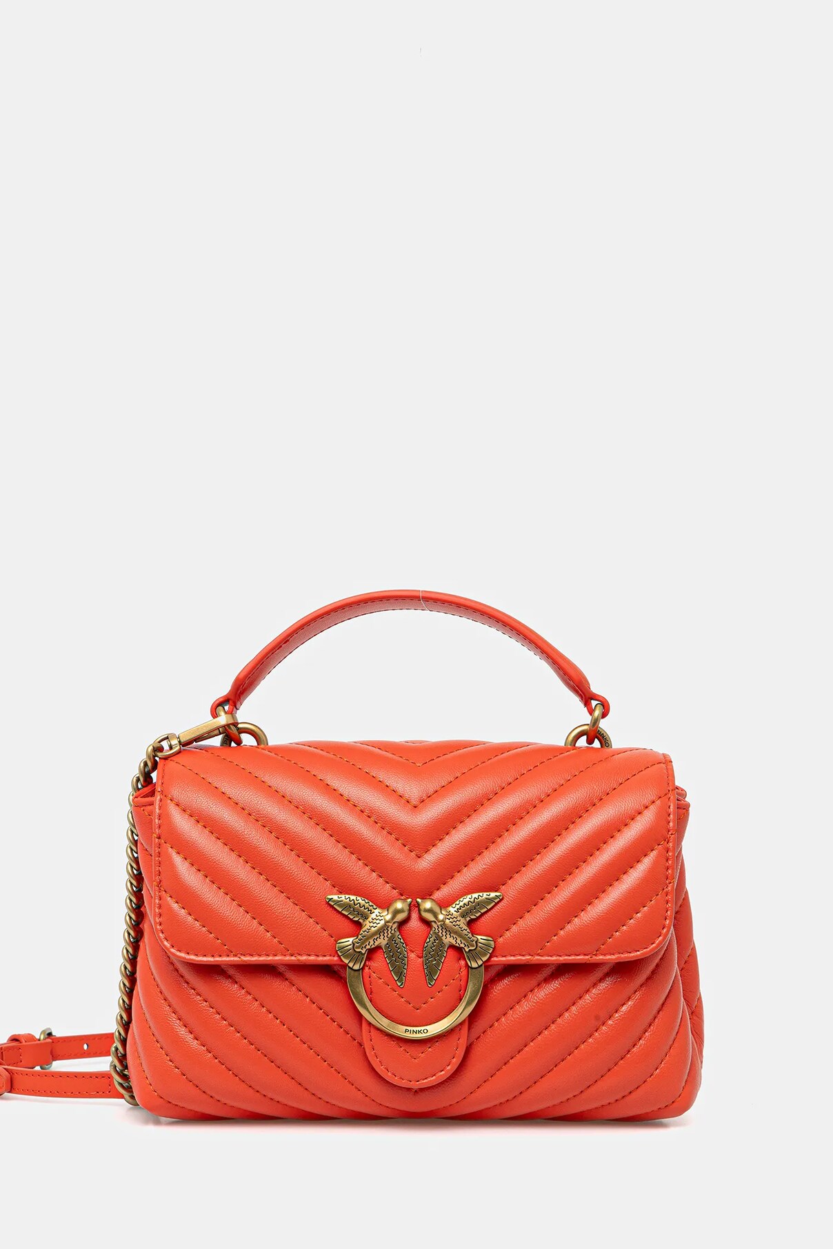 Сумочка из кожи Pinko, оранжевый
Сумочка из кожи Pinko, оранжевый