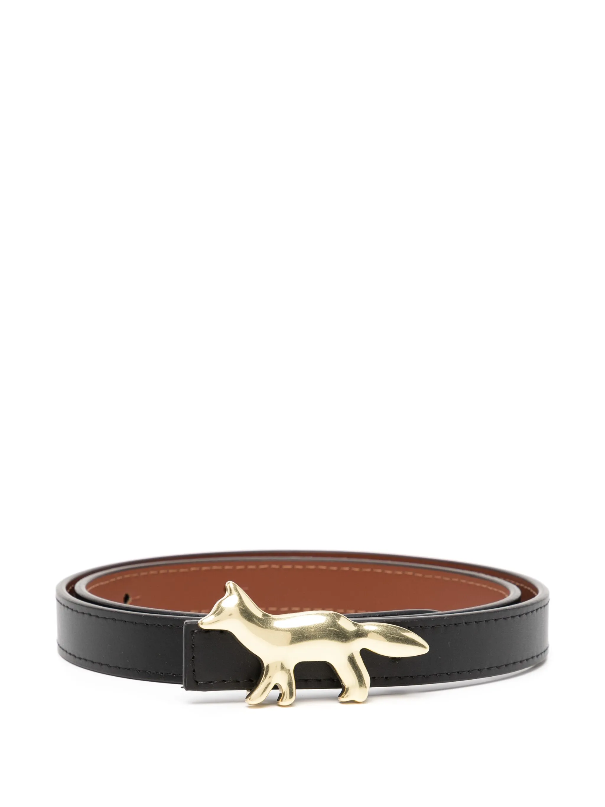 Двусторонний ремень Fox Maison Kitsuné, коричневый
Двусторонний ремень Fox Maison Kitsuné, коричневый