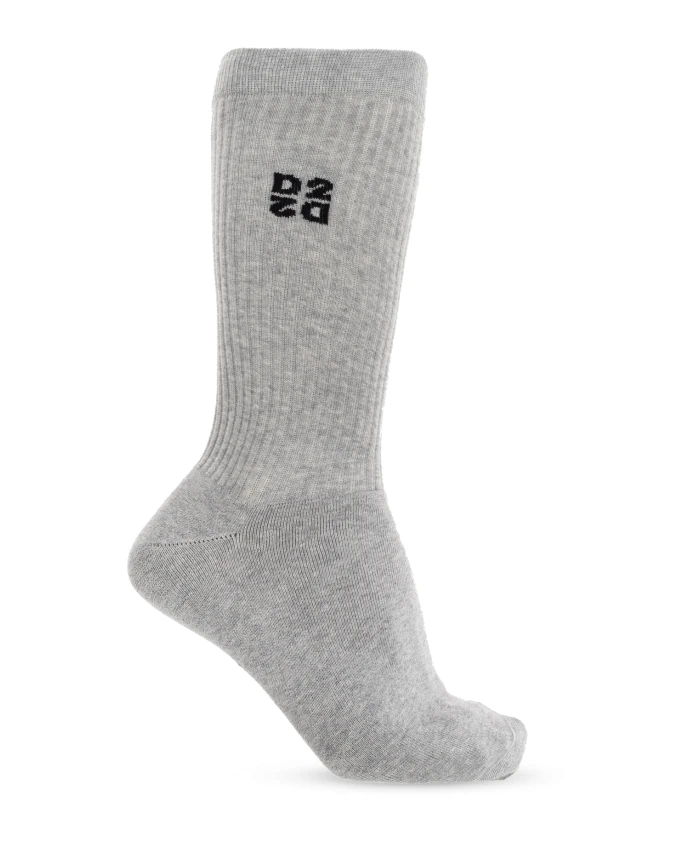 Носки с логотипом Dsquared2, серый
Носки с логотипом Dsquared2, серый
