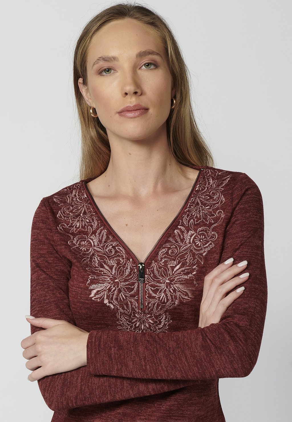 Топ с длинными рукавами Koroshi, темно-красный
Топ с длинными рукавами Koroshi, темно-красный