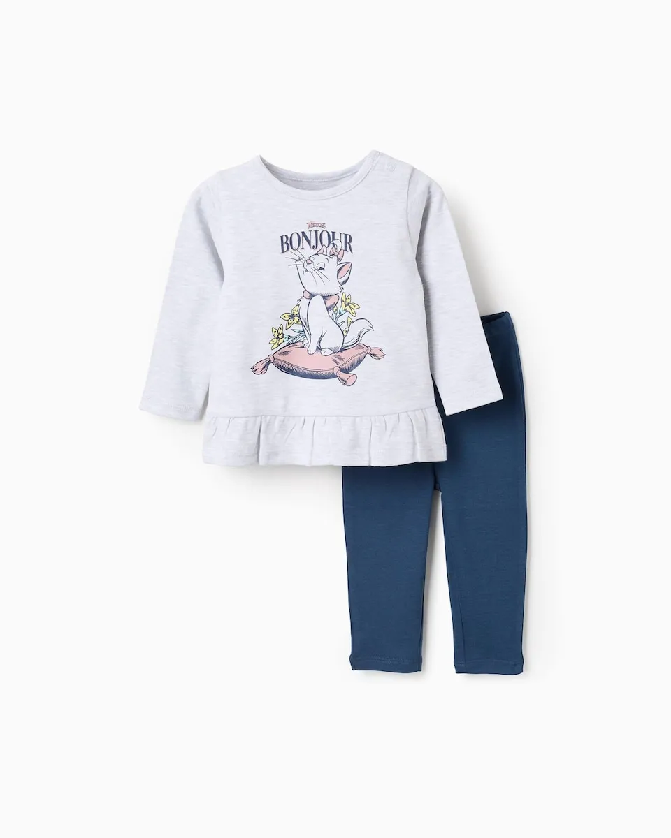 Детская пижама 100% хлопок с рюшами и мотивом Мари Zippy, серый/синий
Детская пижама 100% хлопок с рюшами и мотивом Мари Zippy, серый/синий