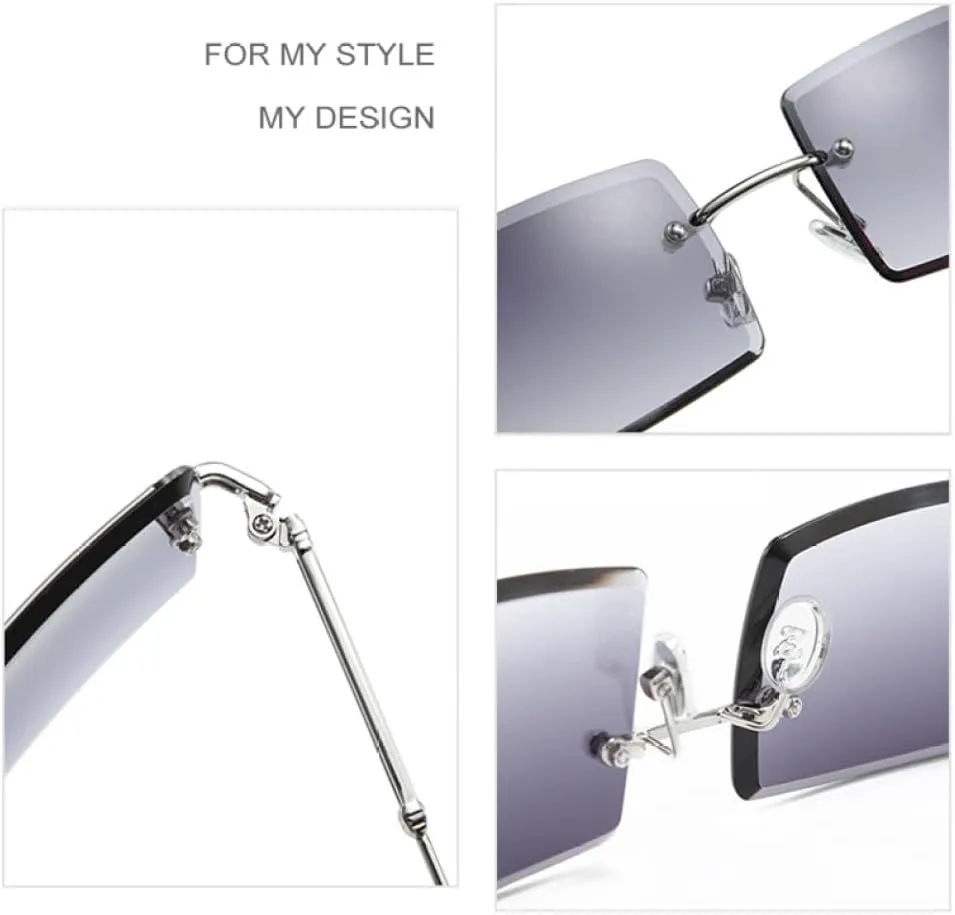 Модные маленькие прямоугольные солнцезащитные очки для женщин и мужчин, без оправы, для велоспорта, в стиле ретро, защита от УФ-излучения UV400 MTZJH, C9 Gold Clear
Модные маленькие прямоугольные солнцезащитные очки для женщин и мужчин, без оправы, для велоспорта, в стиле ретро, защита от УФ-излучения UV400 MTZJH, C9 Gold Clear