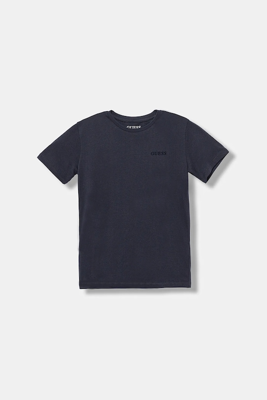 Детская хлопковая футболка Guess, темно-синий
Детская хлопковая футболка Guess, темно-синий