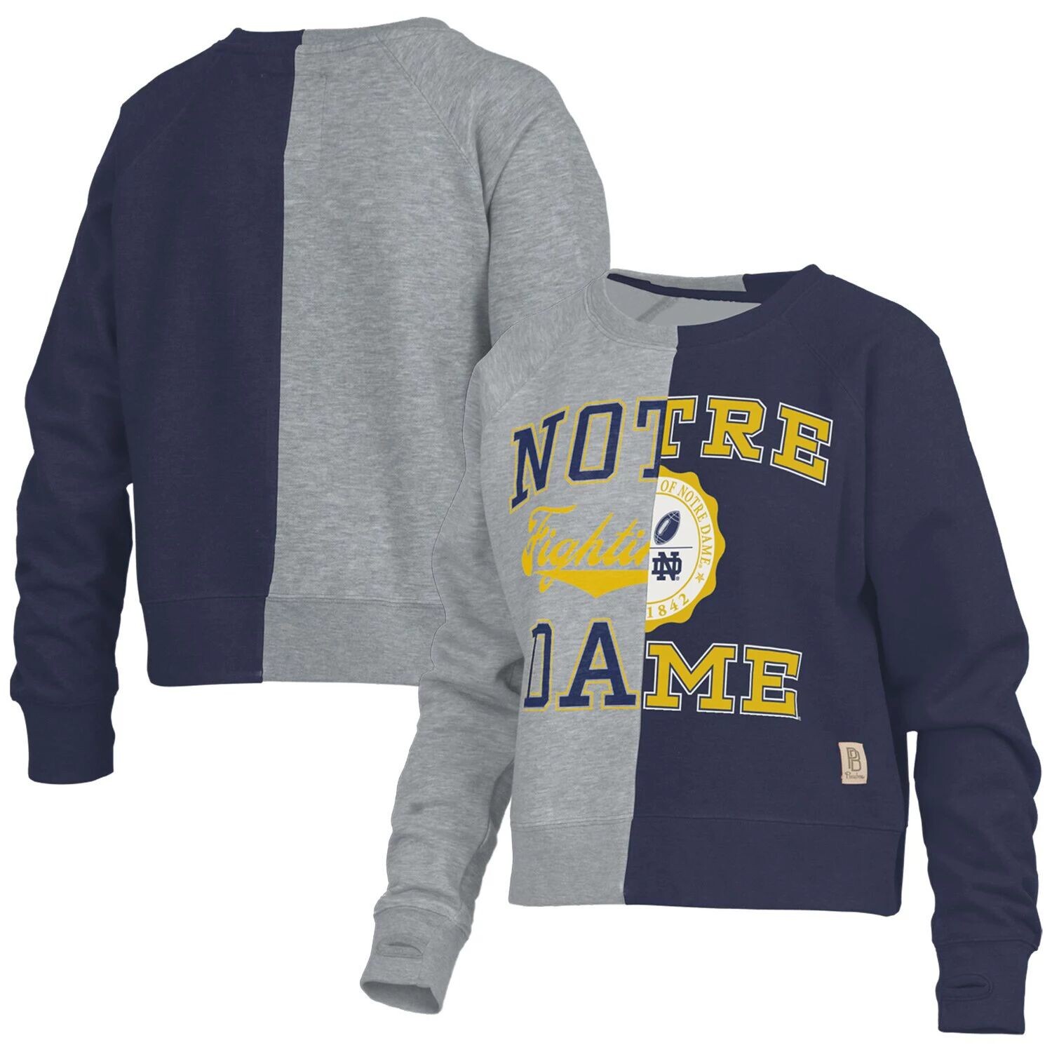 Женский пуловер Pressbox Heather Grey Notre Dame Fighting Irish Half and Half реглан
Женский пуловер Pressbox Heather Grey Notre Dame Fighting Irish Half and Half реглан