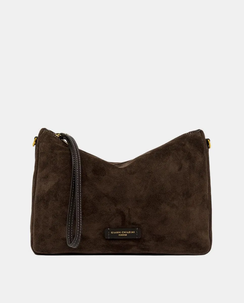 Сумка ручная модель Nora из замши со съемным ремнем Gianni Chiarini, темно-коричневый
Сумка ручная модель Nora из замши со съемным ремнем Gianni Chiarini, темно-коричневый