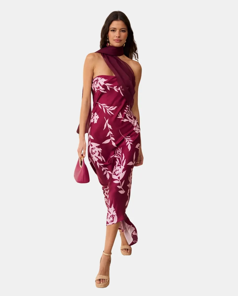 Расписное миди-платье с декольте Miphai, фиолетовый
Расписное миди-платье с декольте Miphai, фиолетовый