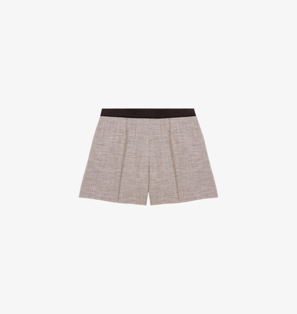 Прямые тканые шорты средней посадки с контрастным поясом Maje, мультиколор
Прямые тканые шорты средней посадки с контрастным поясом Maje, мультиколор